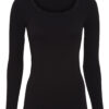 Tim&Simonsen Frida Rib T-shirt LS sort s/m