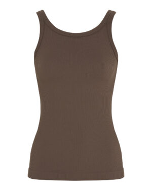 Tim&Simonsen Lone Rib Tank Top Brun S/M