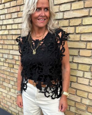 Alternative view of Tim & Simonsen top Gudrun Lace Black