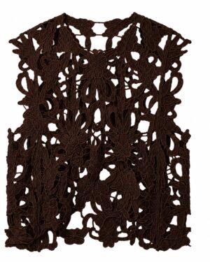Tim & Simonsen top Gudrun Lace Dark Brown